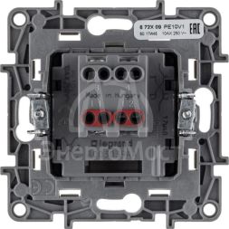 Механизм переключателя промежуточного 1-кл. СП Etika 10А IP20 250В 10AX винт. клеммы бел. Leg 672209