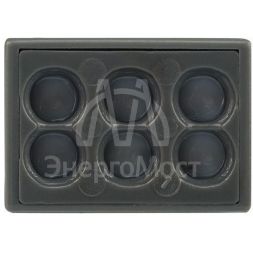 Экспресс-клемма с пастой 6-проводная до 2.5кв.мм сер. (уп.50шт) (773-306) Rexant 07-3060