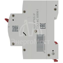 Выключатель автоматический модульный 3п C 50А 4.5кА YON max MD63S YON MD63S-3PC50
