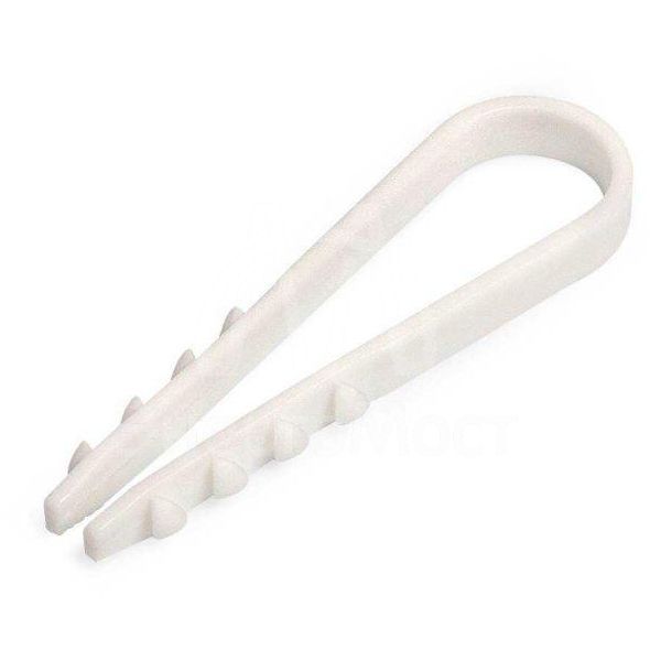 Дюбель-хомут ДХ 11-18 нейлон бел. (уп.100шт) Fortisflex 56867