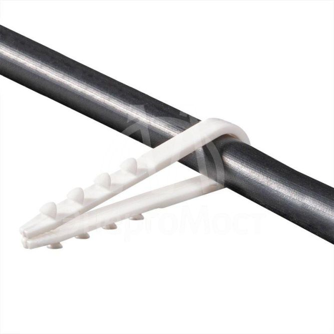 Дюбель-хомут ДХ 11-18 нейлон бел. (уп.100шт) Fortisflex 56867