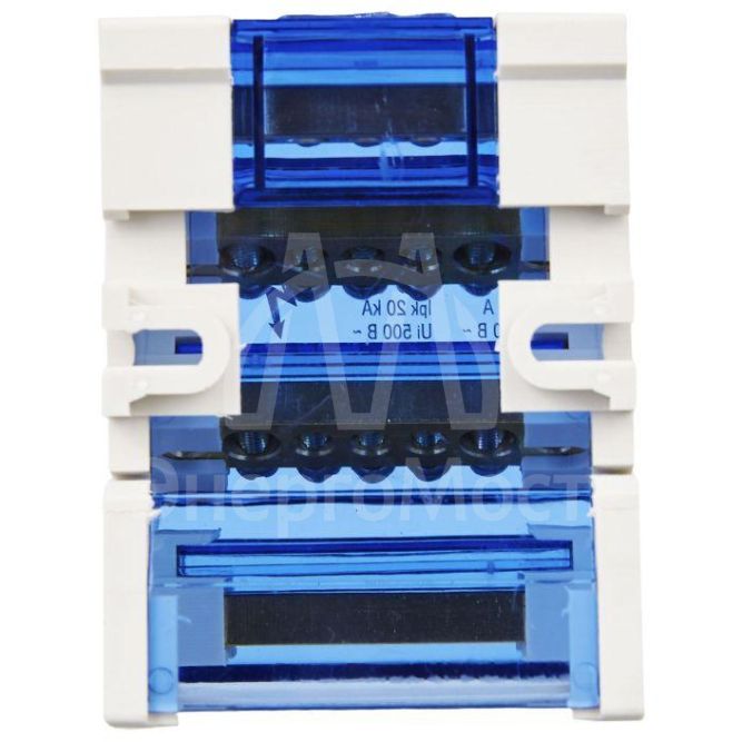 Шина на DIN-рейку в корпусе (кросс-модуль) ШНК 4х7 3L+PEN IEK YND10-4-07-100