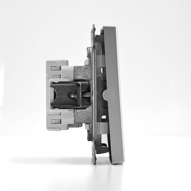 Выключатель 2-кл. ArtGallery (сх. 5) 10AX механизм алюм. SE GAL000351