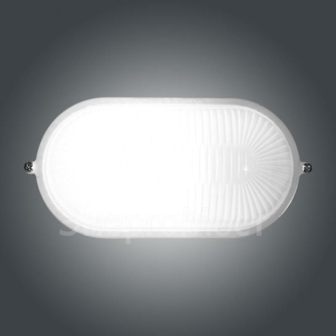 Светильник НПП 03-60-021 &amp;quot;Банник&amp;quot; 1401 овал малый 1х60Вт E27 IP65 корпус бел. Элетех 1005500938