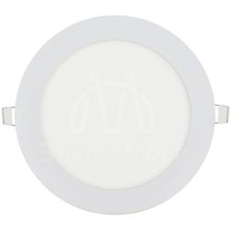 Светильник светодиодный ДВО 1605 12Вт 4000К IP20 круг бел. IEK LDVO0-1605-1-12-K02