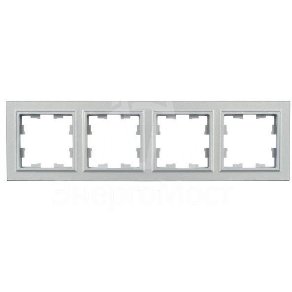 Рамка 4-м BRITE РУ-4-БрА алюм. IEK BR-M42-K47