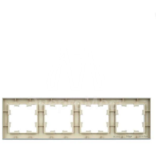 Рамка 4-м BRITE РУ-4-БрА алюм. IEK BR-M42-K47