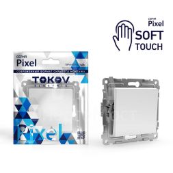 Переключатель проходной 1-кл. СП Pixel 10А IP20 механизм айс TOKOV ELECTRIC TKE-PX-P1-C34