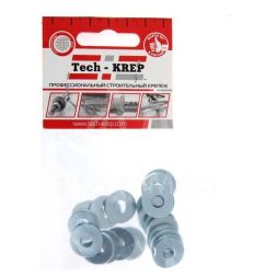 Шайба кузовная M6 цинк. DIN 9021 (уп.20шт) пакет Tech-Krep 103037