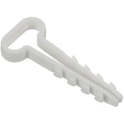 Дюбель-хомут 14х6мм для плоского кабеля нейлон бел. (уп.100шт) GENERICA UDH14-14-06-100-K01-G