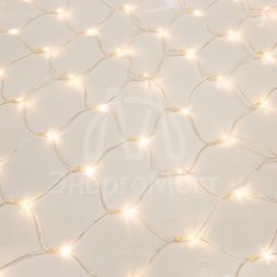 Гирлянда светодиодная &amp;quot;Сеть&amp;quot; 1.8х1.5м 180LED тепл. бел. 15Вт IP20 провод прозр. ПВХ Neon-Night 215-136