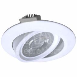 Светильник светодиодный DownRR 9Вт 180-265В 4000К кругл. поворотн. панель бел. КОСМОС KDownRR9W4000K