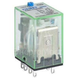 Реле промежуточное с кнопкой тестирования NJDC-17(D)/4ZS 4 конт. с инд. LED 3А AC 220В CHINT 651069