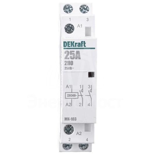 Контактор модульный МК-103 2НО 25А 230В SchE 18064DEK