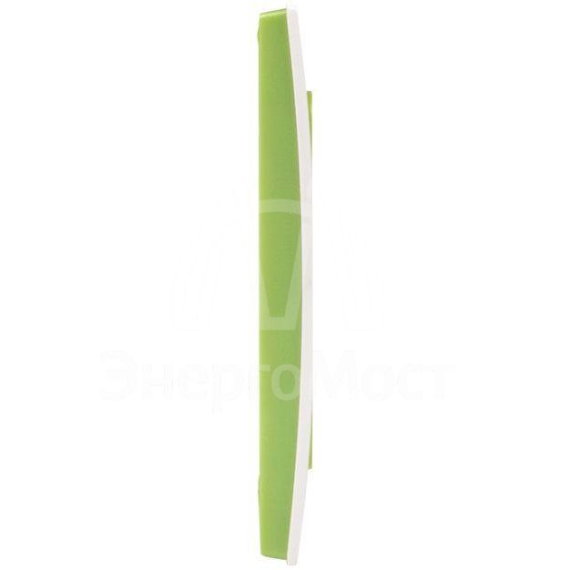 Рамка 2-м Стокгольм бел. с линией цвета зел. PROxima EKF EXM-G-303-20