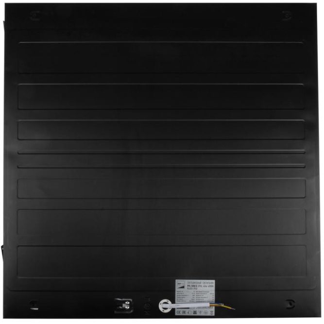 Светильник светодиодный ДВО PPL 588/G OPAL 40Вт 4000К IP40 588х588х25мм BLACK Грильято Pro JazzWay 5062023