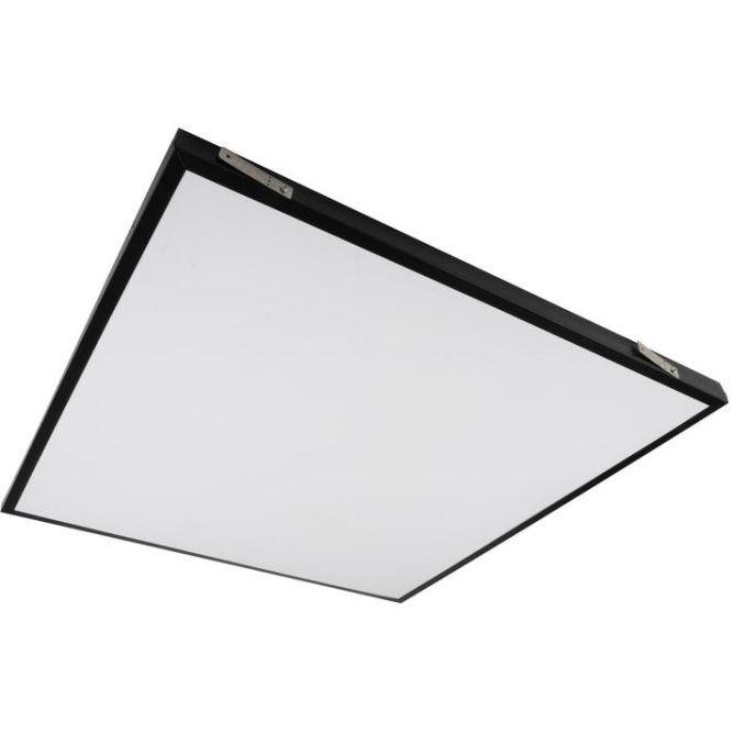 Светильник светодиодный ДВО PPL 588/G OPAL 40Вт 4000К IP40 588х588х25мм BLACK Грильято Pro JazzWay 5062023