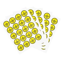 Наклейка знак электробезопасности &amp;quot;Заземление&amp;quot; d20мм (20шт на листе) Rexant 56-0010