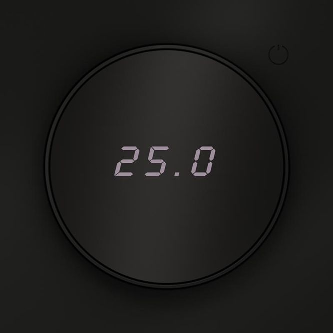 Терморегулятор электронный S70 с индикацией и датчиком для теплого пола механизм черн. матов. Voltum VLS070108