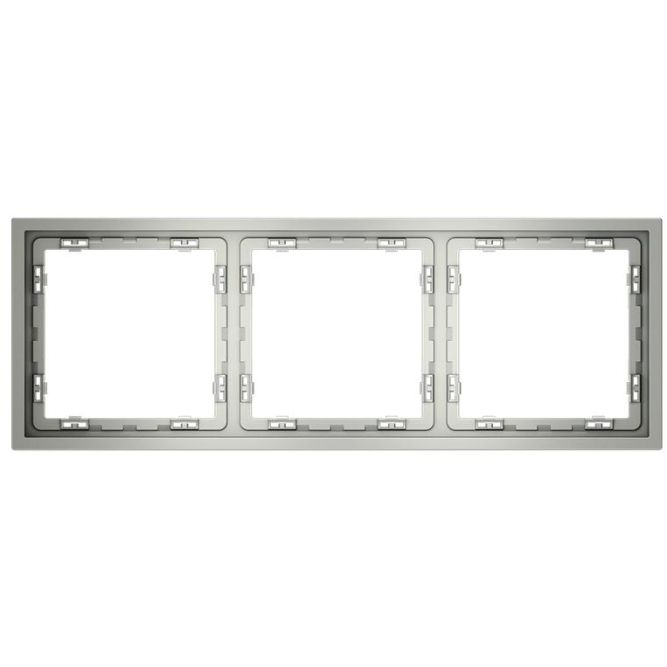 Рамка 3-м S70 пластик. сталь Voltum VLS100305