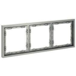 Рамка 3-м S70 пластик. сталь Voltum VLS100305