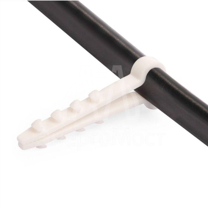 Дюбель-хомут ДХП 10-5 нейлон бел. (уп.100шт) Fortisflex 59235