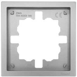 Рамка 1-мест. горизонт. ZIMA сер. матов. LEZARD 704-7400-146