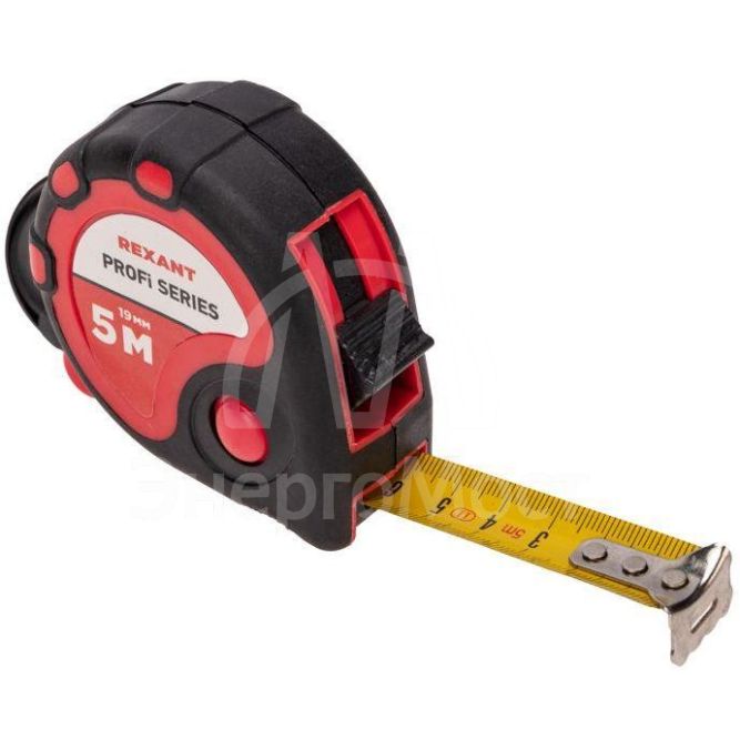 Рулетка измерительная &amp;quot;Профи&amp;quot; прорезин. корпус 5мх19мм Rexant 12-9005