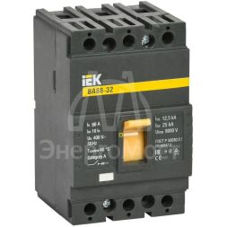 Выключатель автоматический 3п 50А 25кА ВА 88-32 IEK SVA10-3-0050