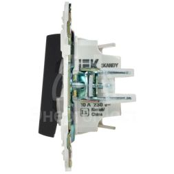Выключатель 2-кл. SKANDY 10А SK-V04Bl черн. IEK SK-V20-0-10-K02