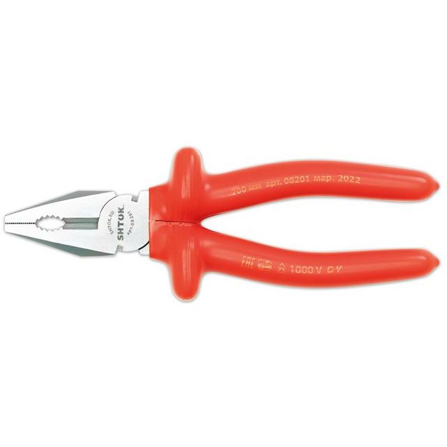 Пассатижи диэлектрические 1000В 200мм (08201) SHTOK 376287