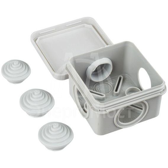 Коробка распаячная ОП 70х70х40 IP44 КМ41236 (4 гермоввода) IEK UKOZ11-070-070-040-K41-44