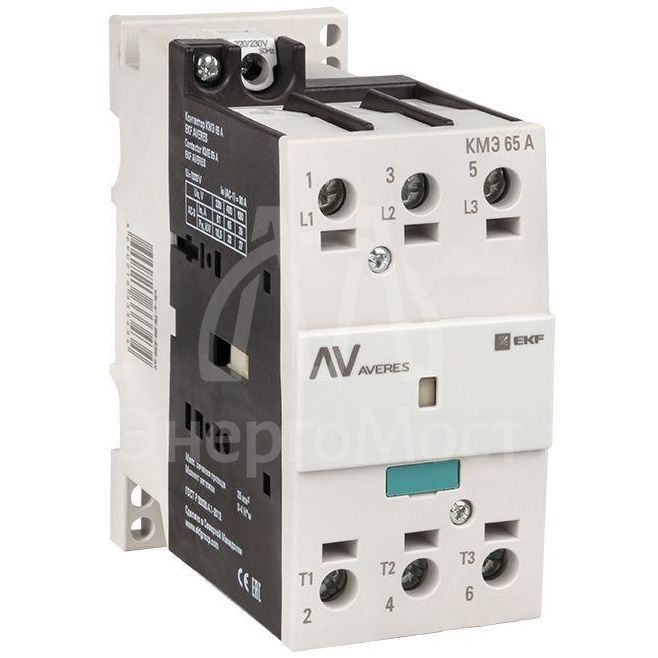 Контактор КМЭ 65А 230В АС AVERES EKF ctr-s-70-00-230-av