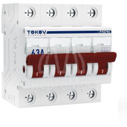 Выключатель нагрузки модульный 4П 63А TOKOV Electric TKE-PZ60-MDSI-4-63