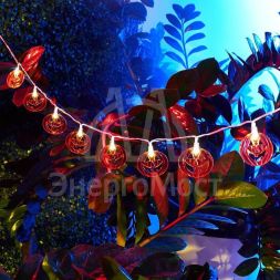 Светильник светодиодный Каскад Улыбка 6м садовый с солнечн. панелью и аккумулятором 2м Lamper 602-271