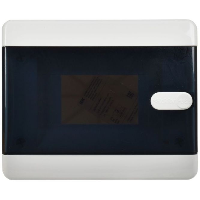 Корпус пластиковый ЩРН-П-6 IP41 черн. прозр. дверь UNION Compact IEK UIC-KP12-N-06-41-K01