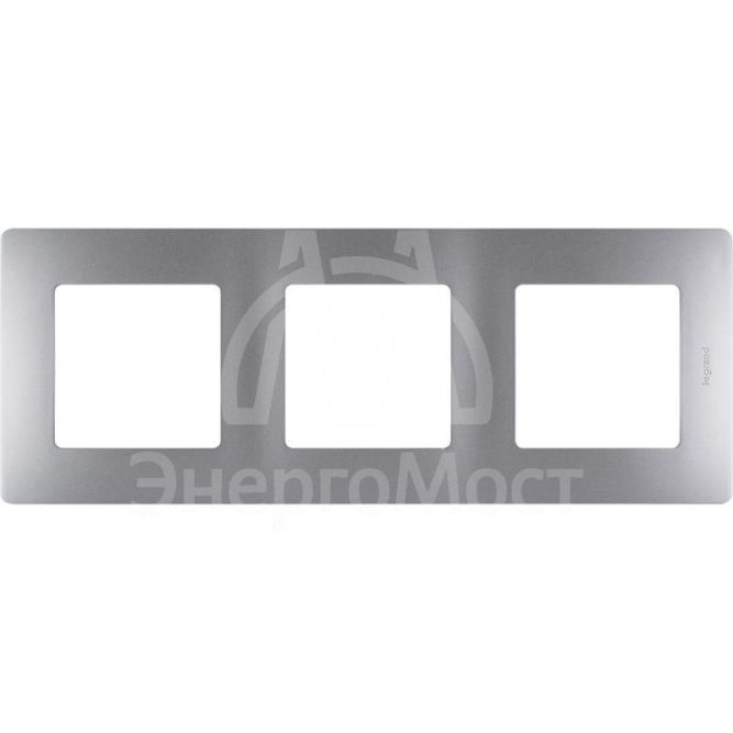 Рамка 3-м Etika алюм. Leg 672553