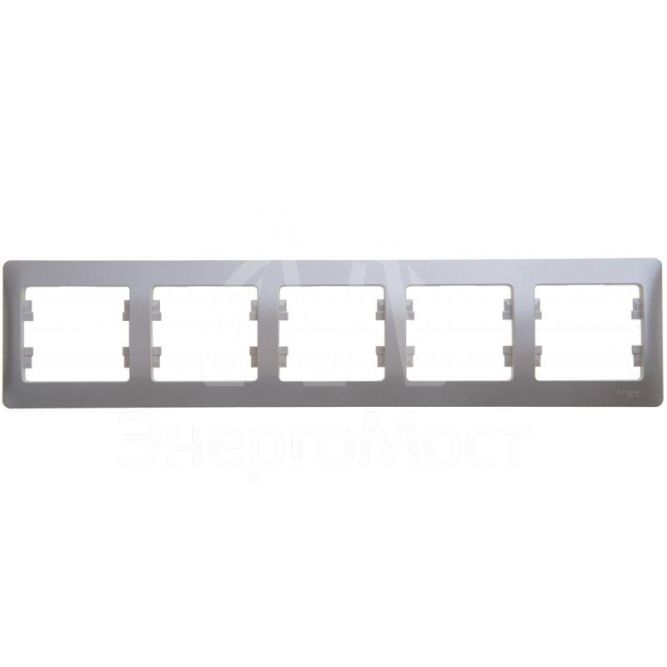 Рамка 5-м Glossa горизонт. перламутр SchE GSL000605