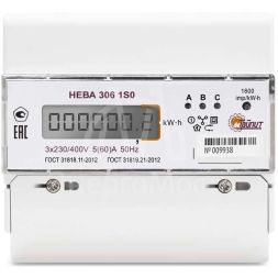 Счетчик НЕВА 306 3ф 5-60А 1 класс точн. ЖКИ Тайпит 6056056
