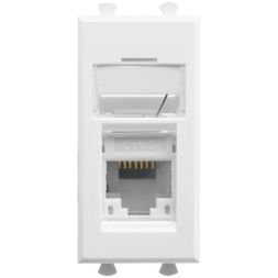 Розетка компьютерная 1мод. кат.5e RJ-45 Avanti "Белое облако" модульная DKC 4400461