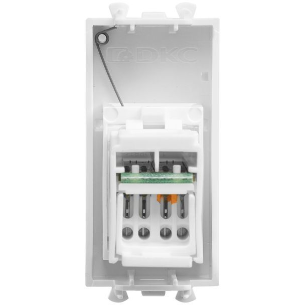 Розетка компьютерная 1мод. кат.5e RJ-45 Avanti "Белое облако" модульная DKC 4400461
