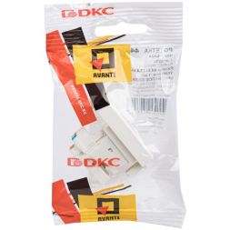Розетка компьютерная 1мод. кат.5e RJ-45 Avanti "Белое облако" модульная DKC 4400461
