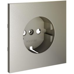 Накладка для розетки с заземлением S70 шелк Voltum VLS000604