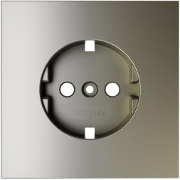Накладка для розетки с заземлением S70 шелк Voltum VLS000604