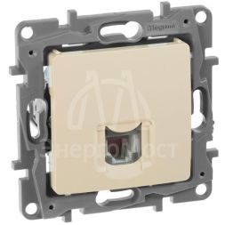 Механизм розетки телеф. 1-м СП Etika RJ11 сл. кость Leg 672340