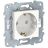 Механизм розетки UNICA NEW защ. шторки с заземл. с быстрозажим. клеммами 16А 250В бел. SchE NU505718