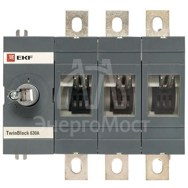 Рубильник 3п 630А без рукоятки управления TwinBlock PROxima EKF tb-s-630-3p