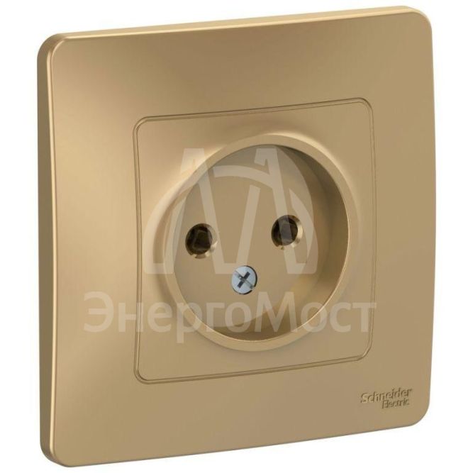 Розетка 1-м СП BLANCA 16А 250В без шторок без заземл. титан SchE BLNRS000014