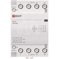 Контактор модульный КМ 20А 2NО+2NC (3 мод.) PROxima EKF km-3-20-22