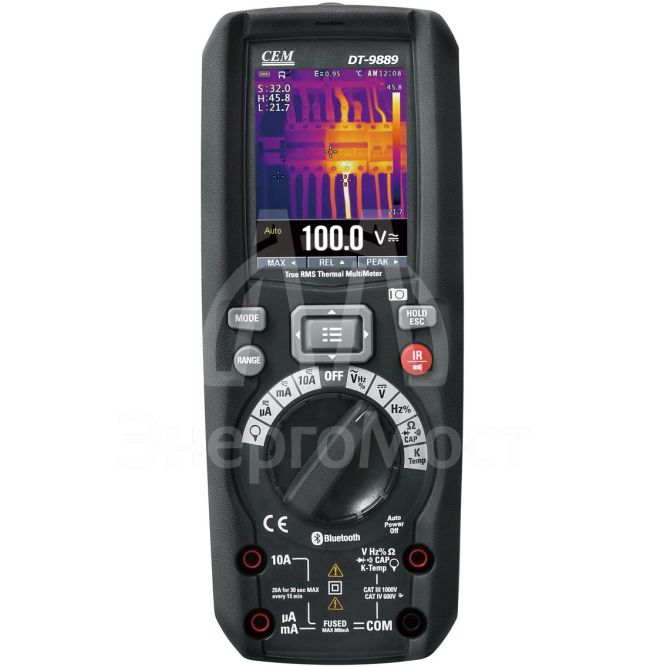 DT-9889 Мультиметр TRMS с встроенным тепловизором